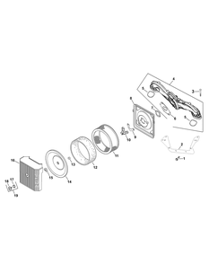 Kohler Cv23-75592 Air Intake And Filtration Diagram and Parts List for ENFORCER54 53AH3AGT050-23HP Cub Cadet Lawn Tractor